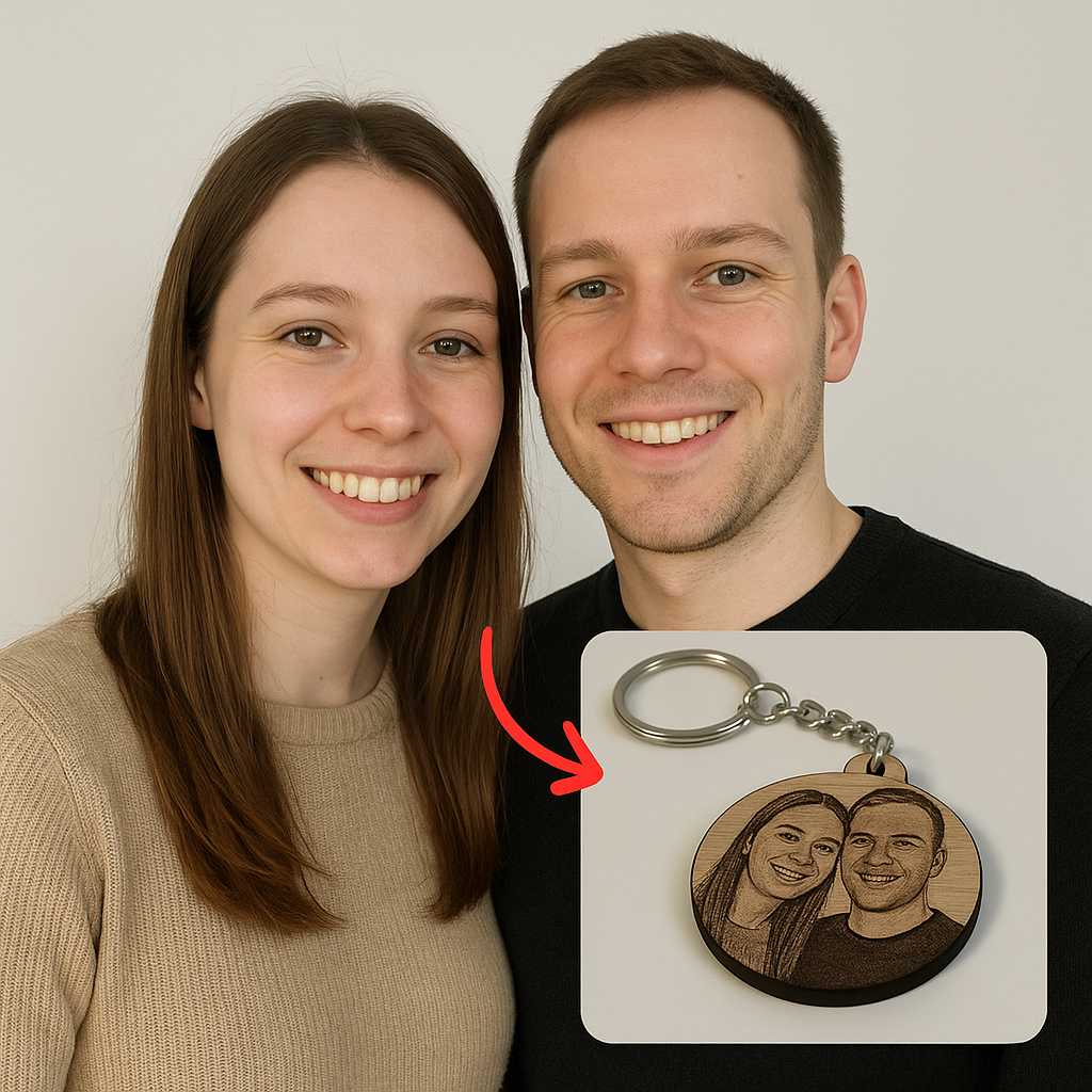 Gepersonaliseerde sleutelhanger